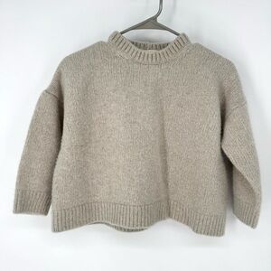 CHICJOC 100% cashmere  half sleeve, Cowl Neck thick Sweater